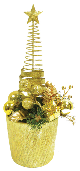 Ceramic Vase with Decoration, 30cm