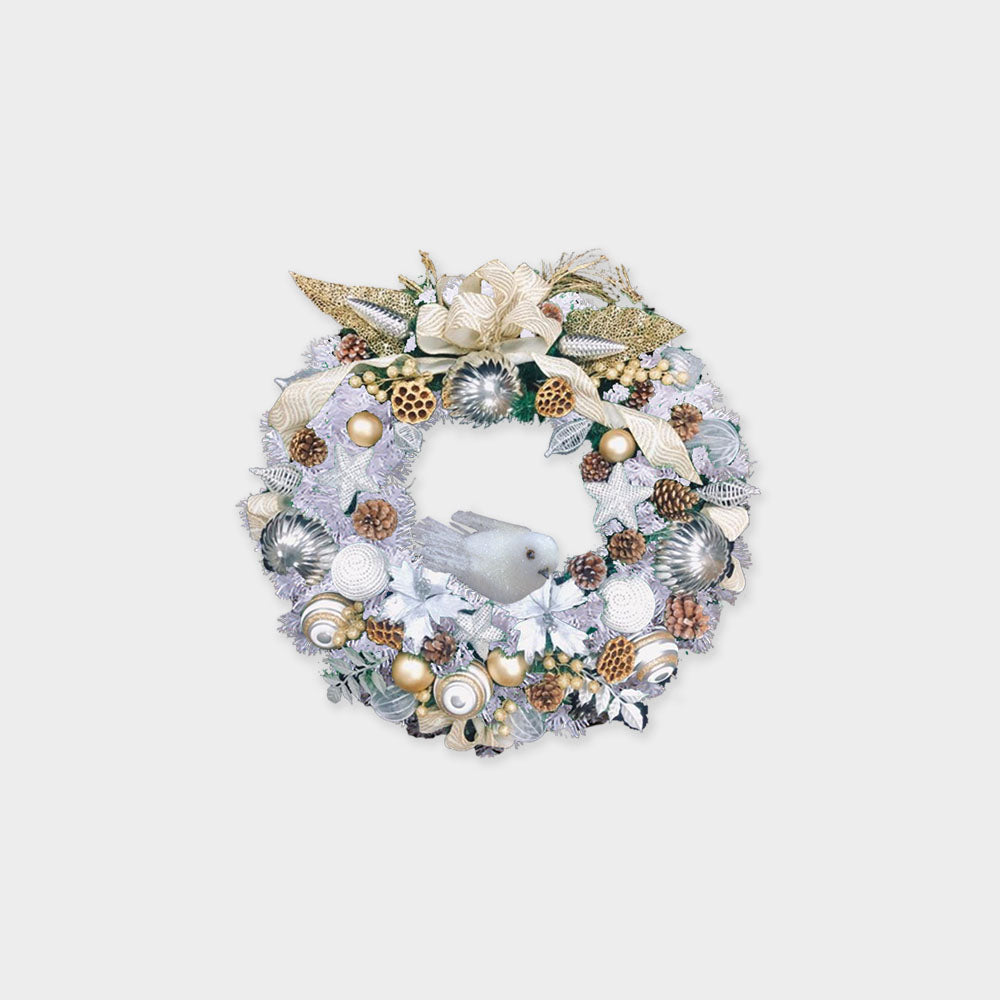 Wreath with Decoration, 24"