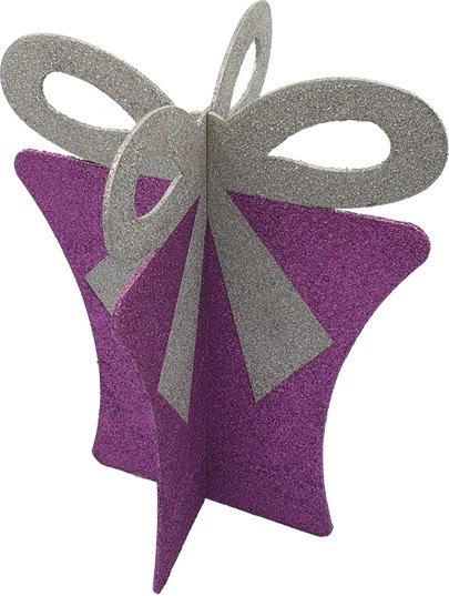 Glittered 3D Giftbox, 34cm