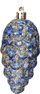 Glittered Pinecone, 8cm