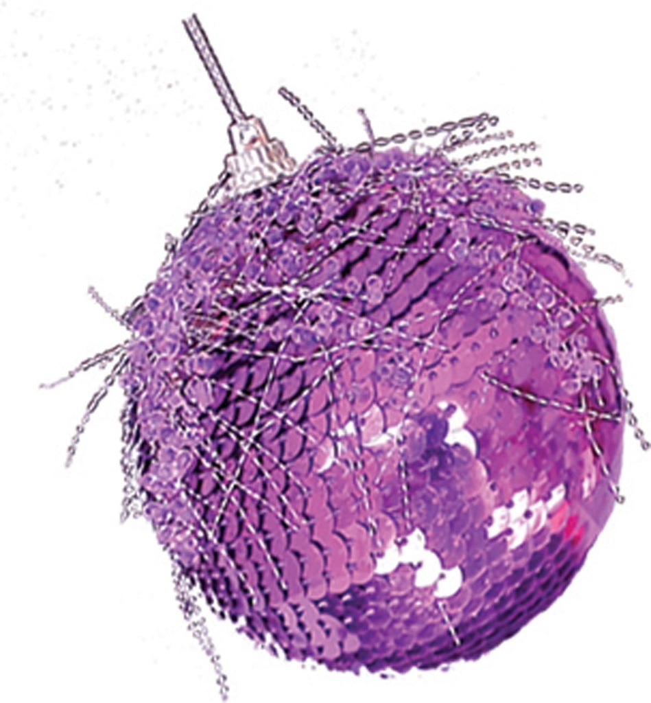 Sequin Tinsel Ball, 8cm