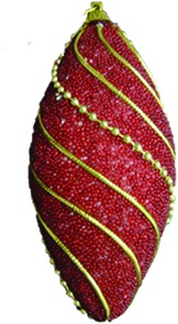 Decorated Hanging Ornament, 12cm