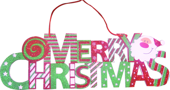 Merry Christmas Banner, 35cm