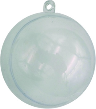 Clear Fillable Bauble, 13cm