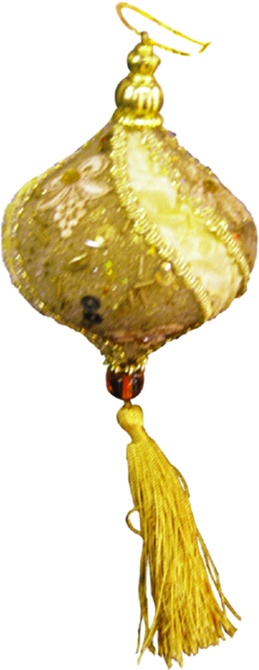 Onion Tassel Ornament, 8cm