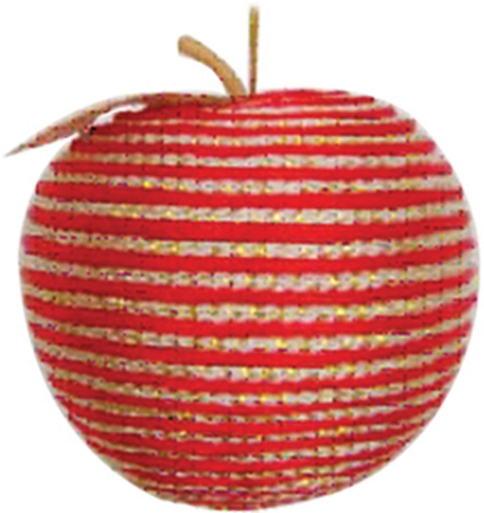 Apple Ornament, 8cm