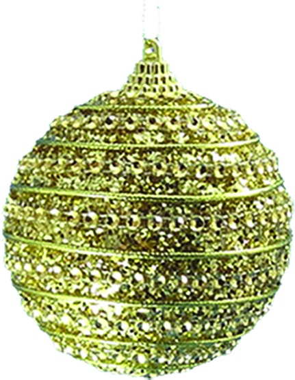 Decorative Ball with Rhinestones, 12cm