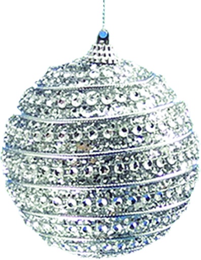 Decorative Ball with Rhinestones, 10cm
