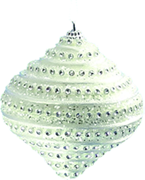 Decorative Onion with Rhinestones, 8cm