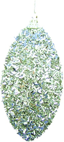 Tinsel Oval, 11cm