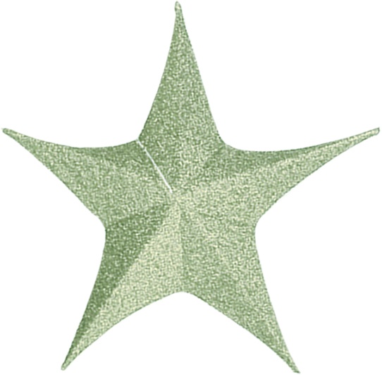 Glitter Long-Point Fabric Star, 55cm