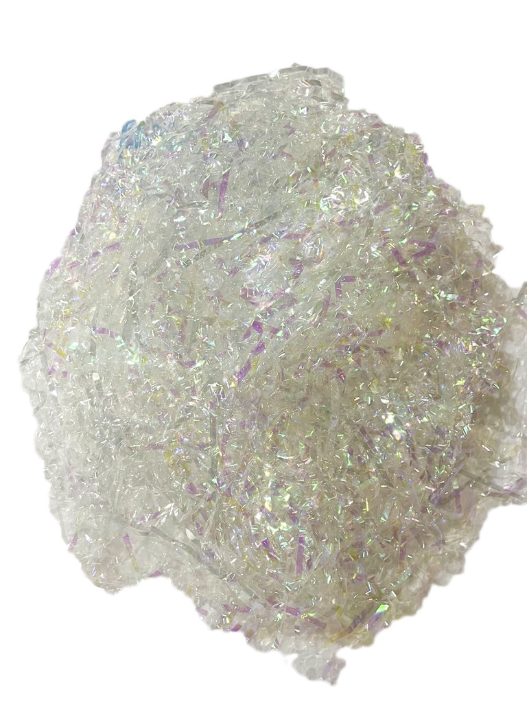 Iridescent Plastic Shreds