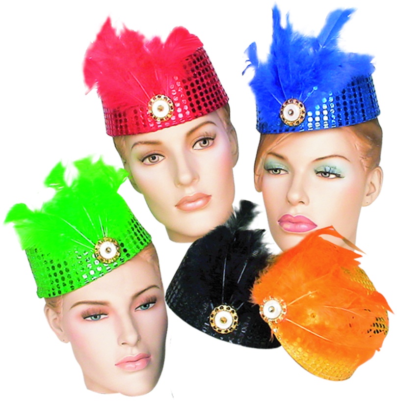 Sequin Feather Fascinator