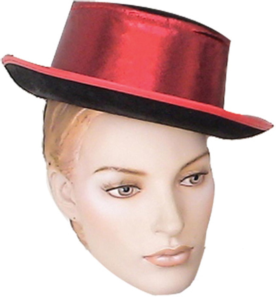 Satin Boater Hat