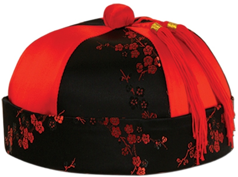 Mandarin Hat Panelled Tassel