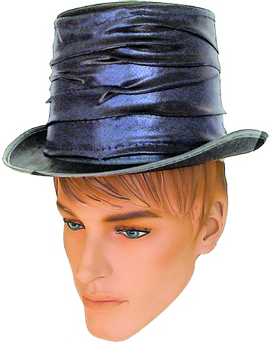 Satin Contrast-Brim Top Hat