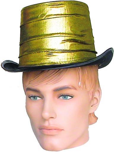 Satin Contrast-Brim Top Hat