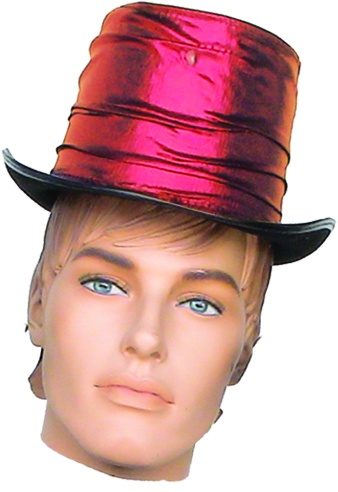 Satin Contrast-Brim Top Hat