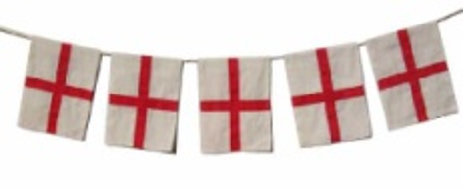 England Flag Bunting, 7m