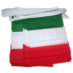 Italy Flag Bunting, 7m