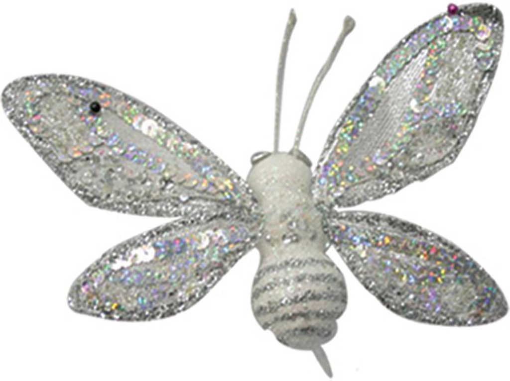 Sequin Beaded Bee Clip, 18cm