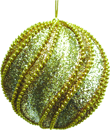 Glittered Bead Ball, 10cm