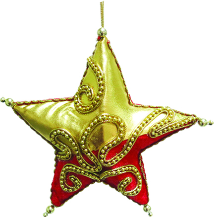 Fabric Star, 10cm