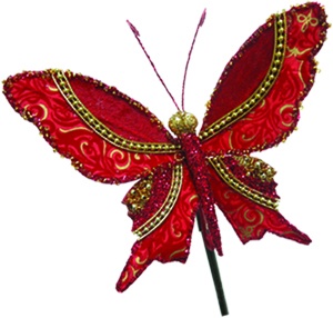 Butterfly Pick Scroll Wings, 15cm