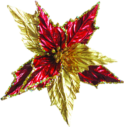 Poinsettia Clip, 20cm