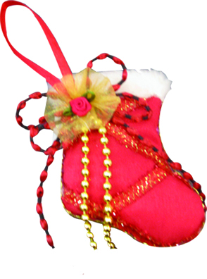 Ornamental Sock, 10cm