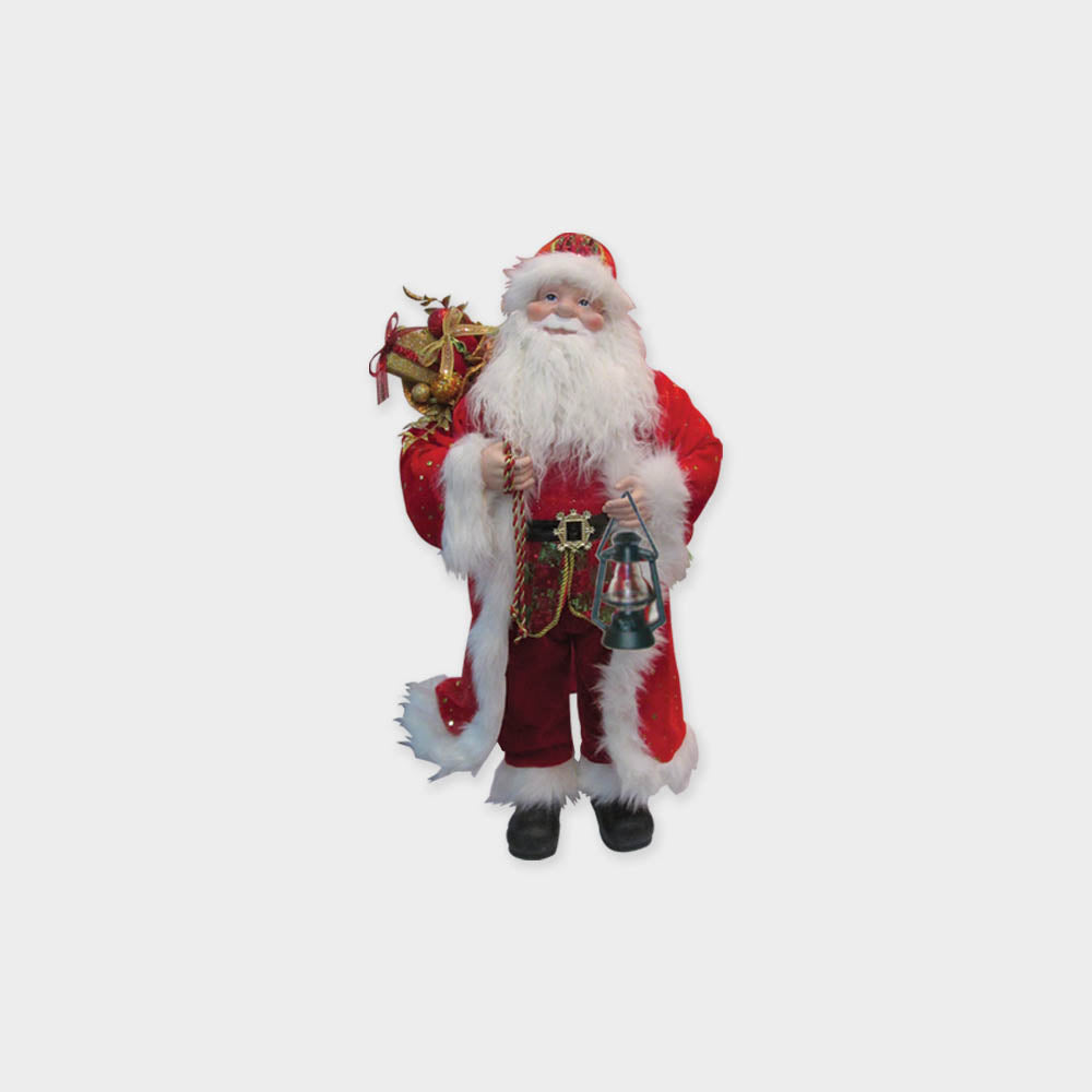 Standing Santa with Lamp, 60cm