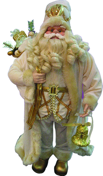 Standing Santa with Bell, 90cm