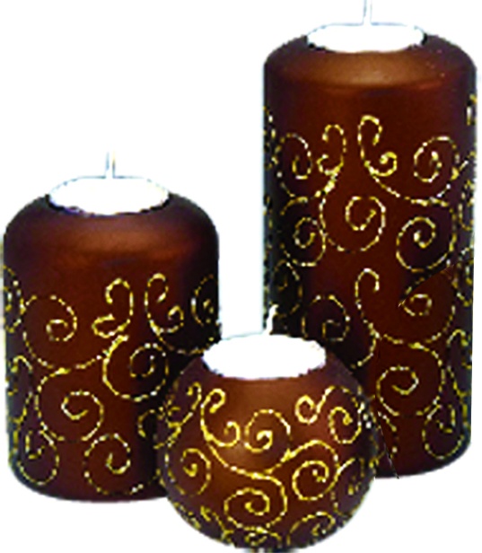 Candleholder Arabesque Scroll, 10cm