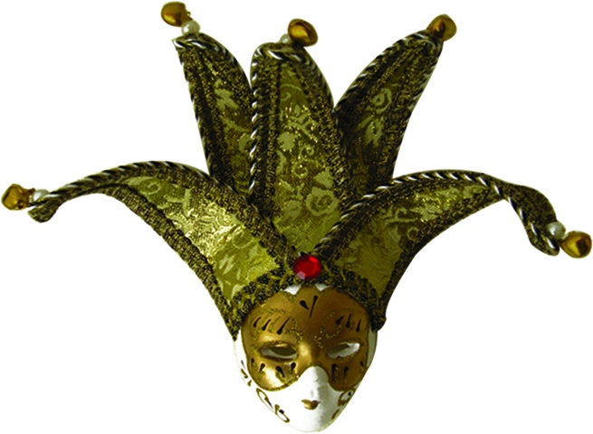 Ceramic Jester Head, 18cm