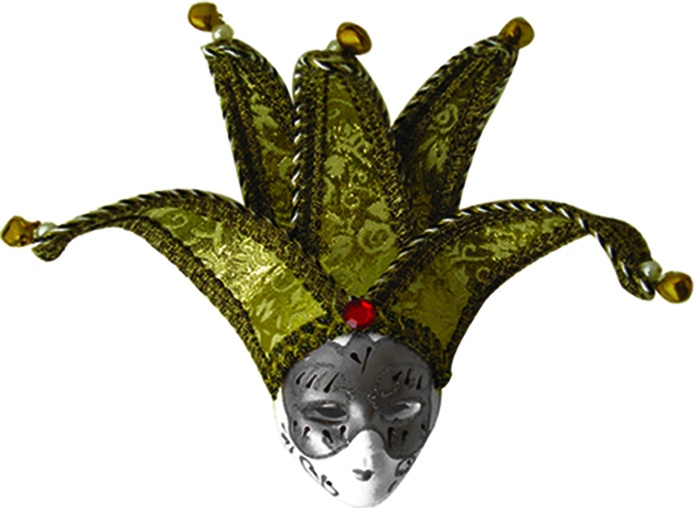 Ceramic Jester Head, 18cm