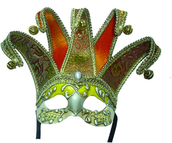 Plastic Mask Jester Crown