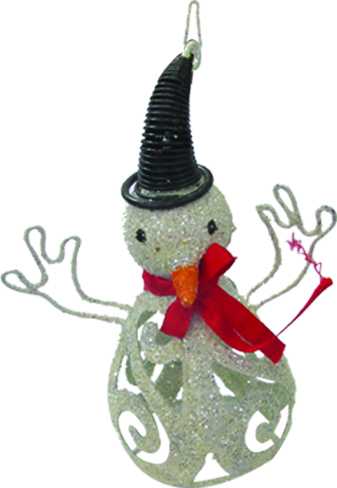 Snowman Ornament, 12cm