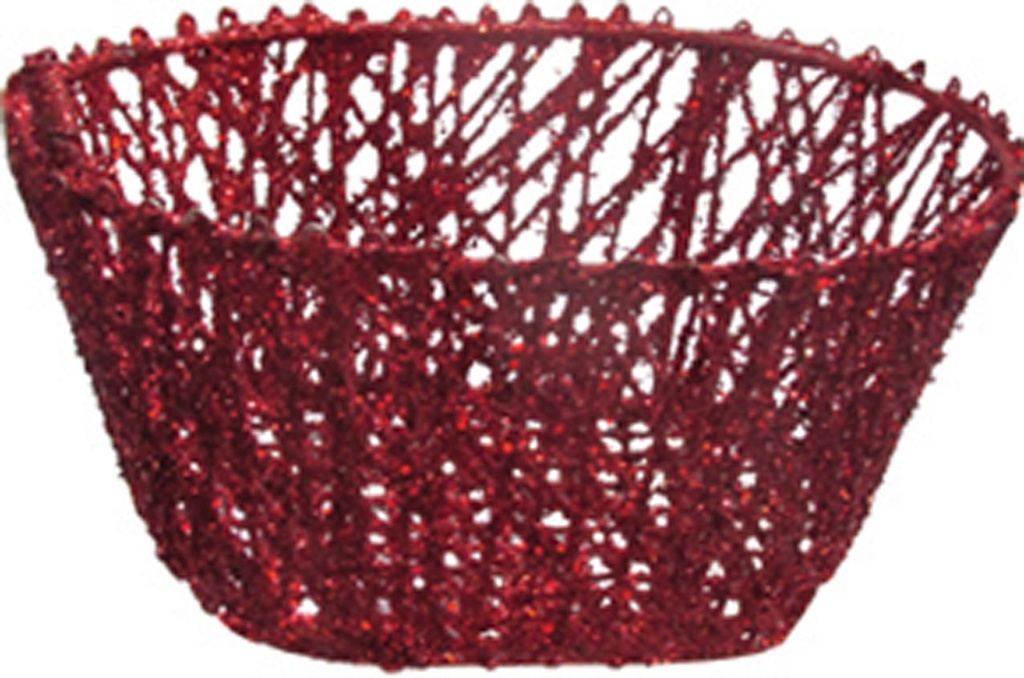 Glitter Basket, 12cm
