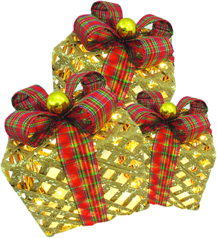Light-Up Gift Box Set, 15-25cm