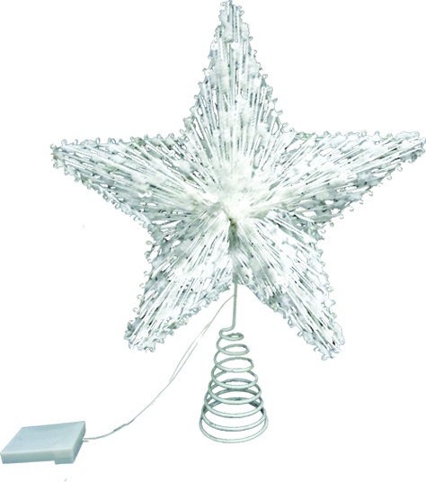 Light-Up Star Tree Top, 30cm