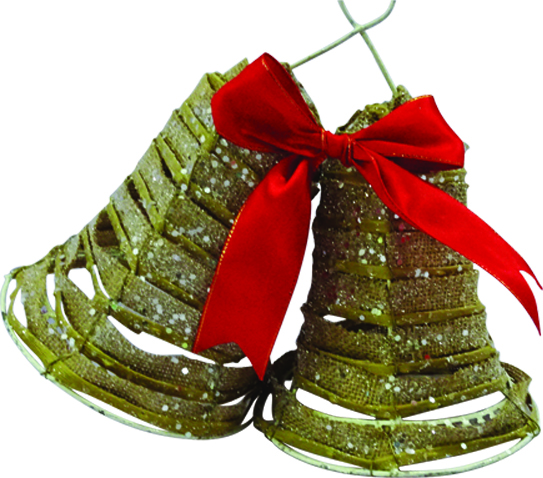 Bells with Bow, 38cm