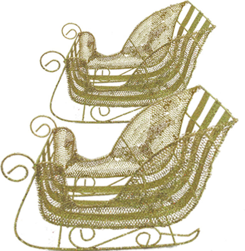 Sleigh Centrepiece, 23cm