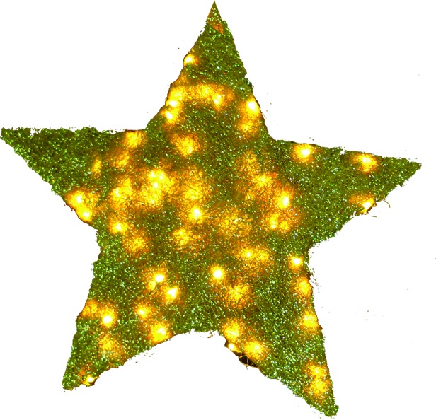 Illuminated Sisal Star, 45cm