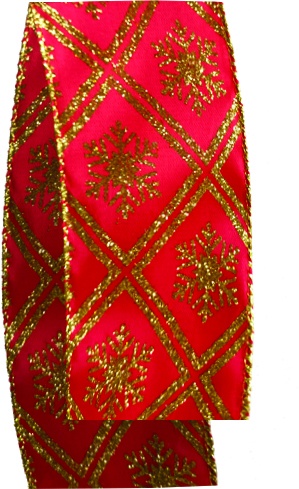 Satin Glitter Ribbon, 6.3cm