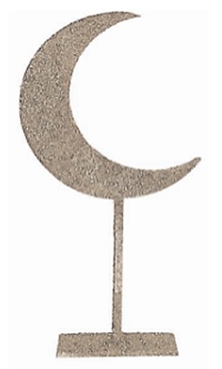 Acrylic Crescent Centrepiece, 40cm