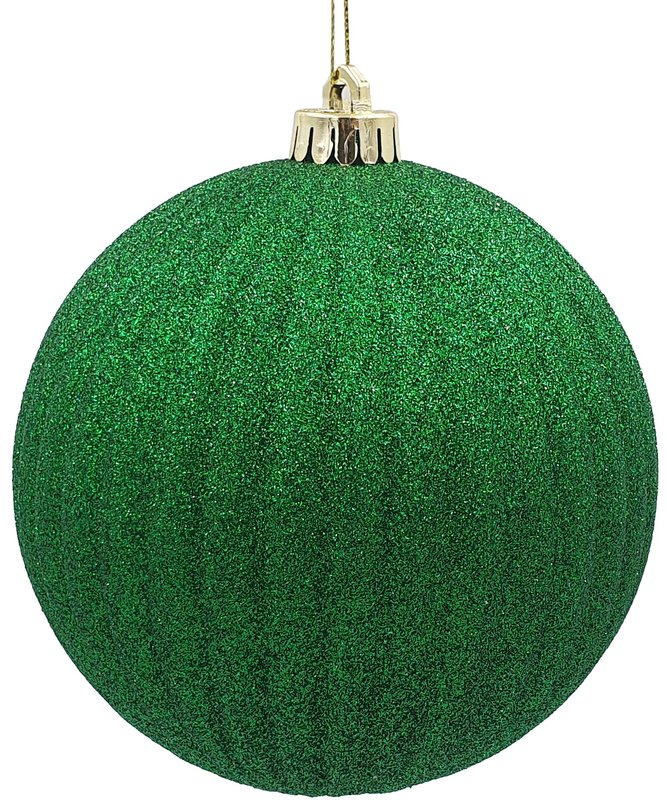 Glitter Pumpkin Bauble, 12cm