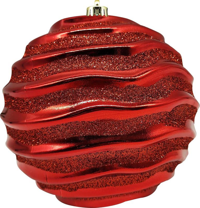 Glittered Wavy Ball, 15cm