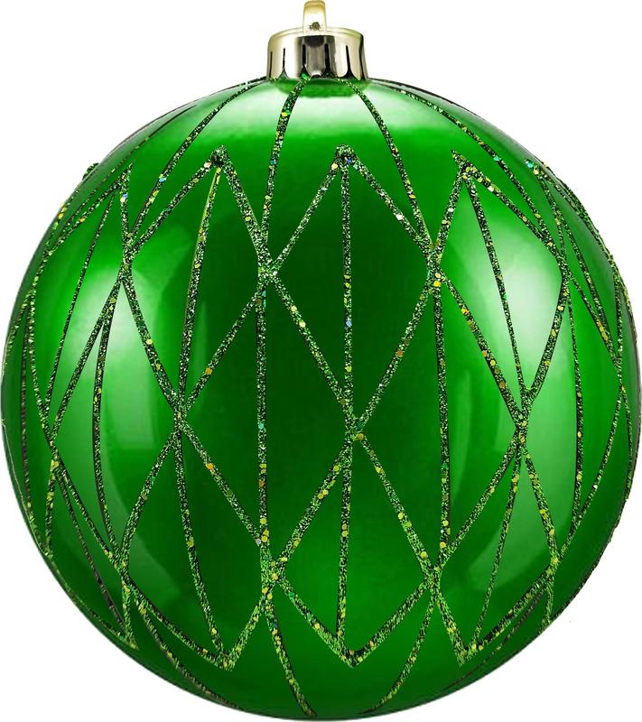 Glittered Diamond Bauble, 15cm