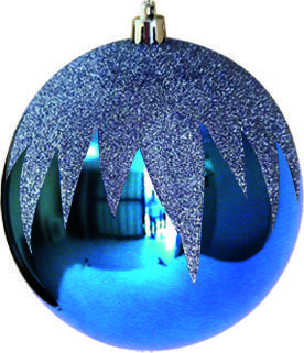 Glittered Shiny Ball, 12cm