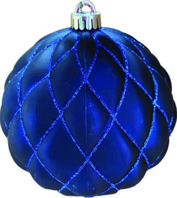 Glittered Matte Bauble, 20cm